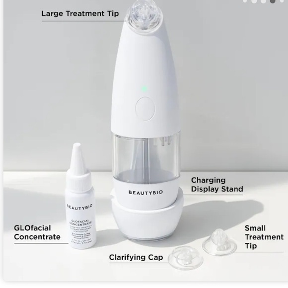 NWT BeautyBio GLOfacial Hydro-Infusion Pore Cleansing + Blue LED Clarifying Tool - Picture 7 of 10
